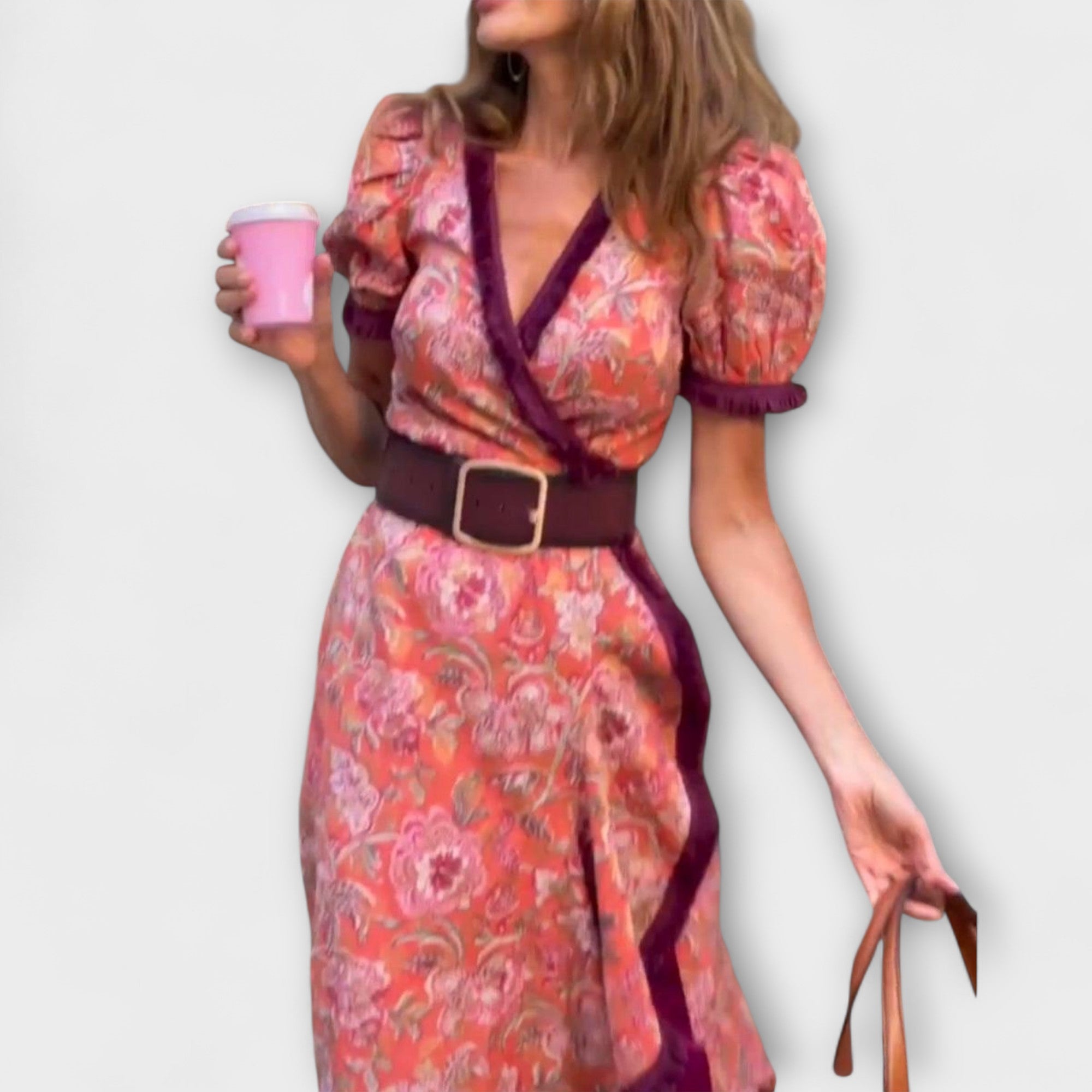 Romy | Rosa Maxi-jurk