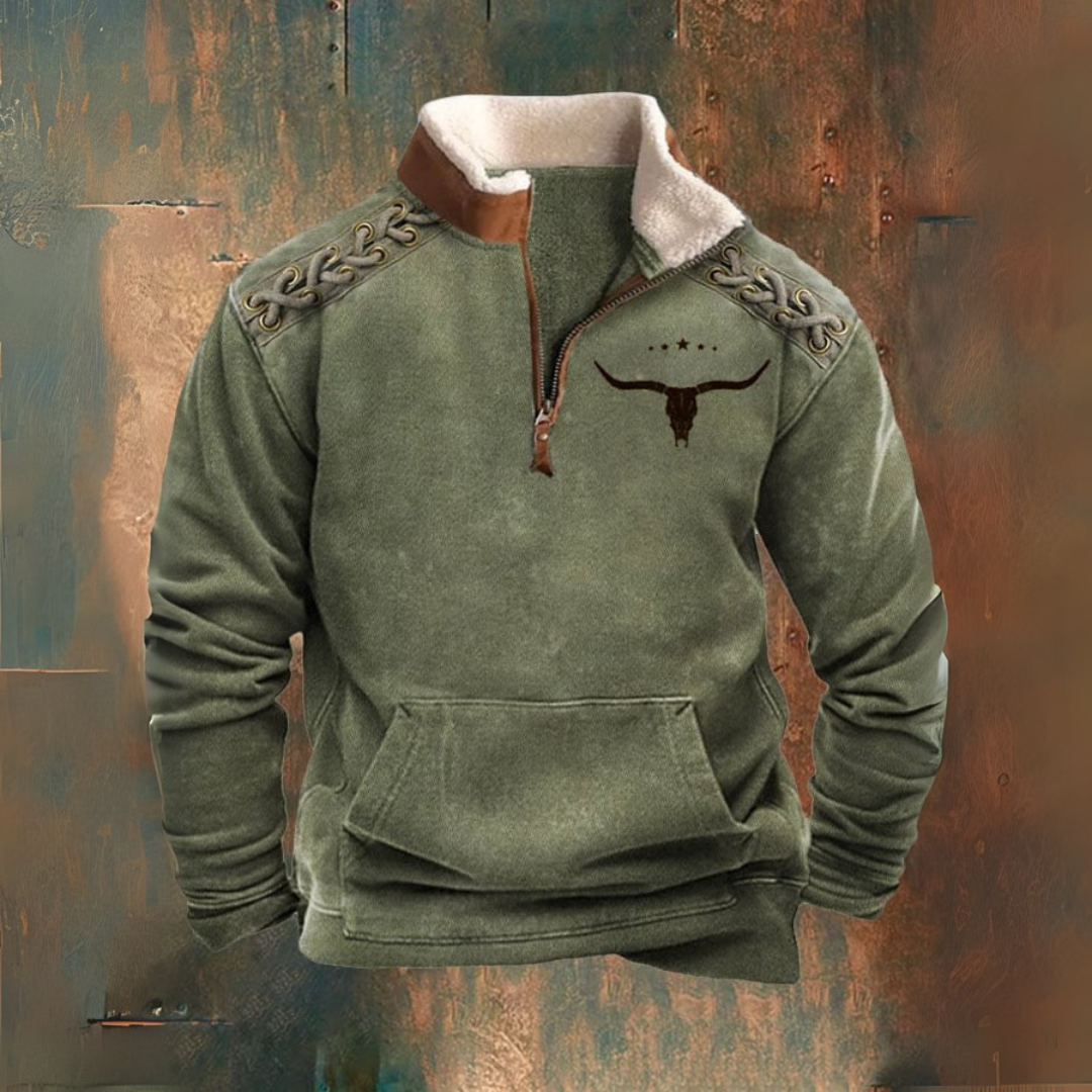 Sven™ – Herfst-/Wintertrui met halve rits