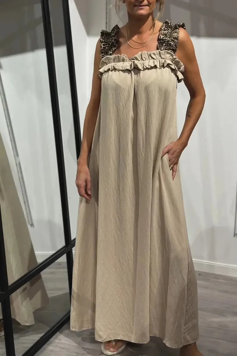 Helène™ – Elegante jurk met een gedurfde luipaardprint