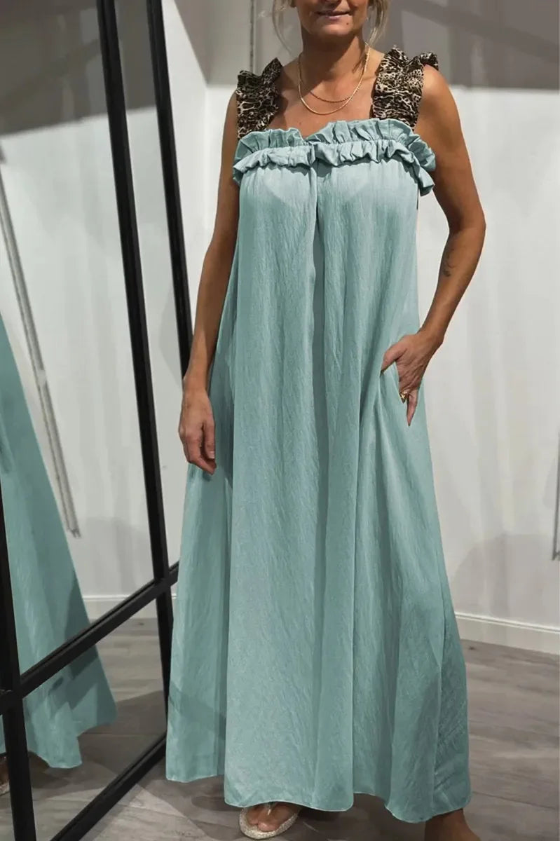 Helène™ – Elegante jurk met een gedurfde luipaardprint