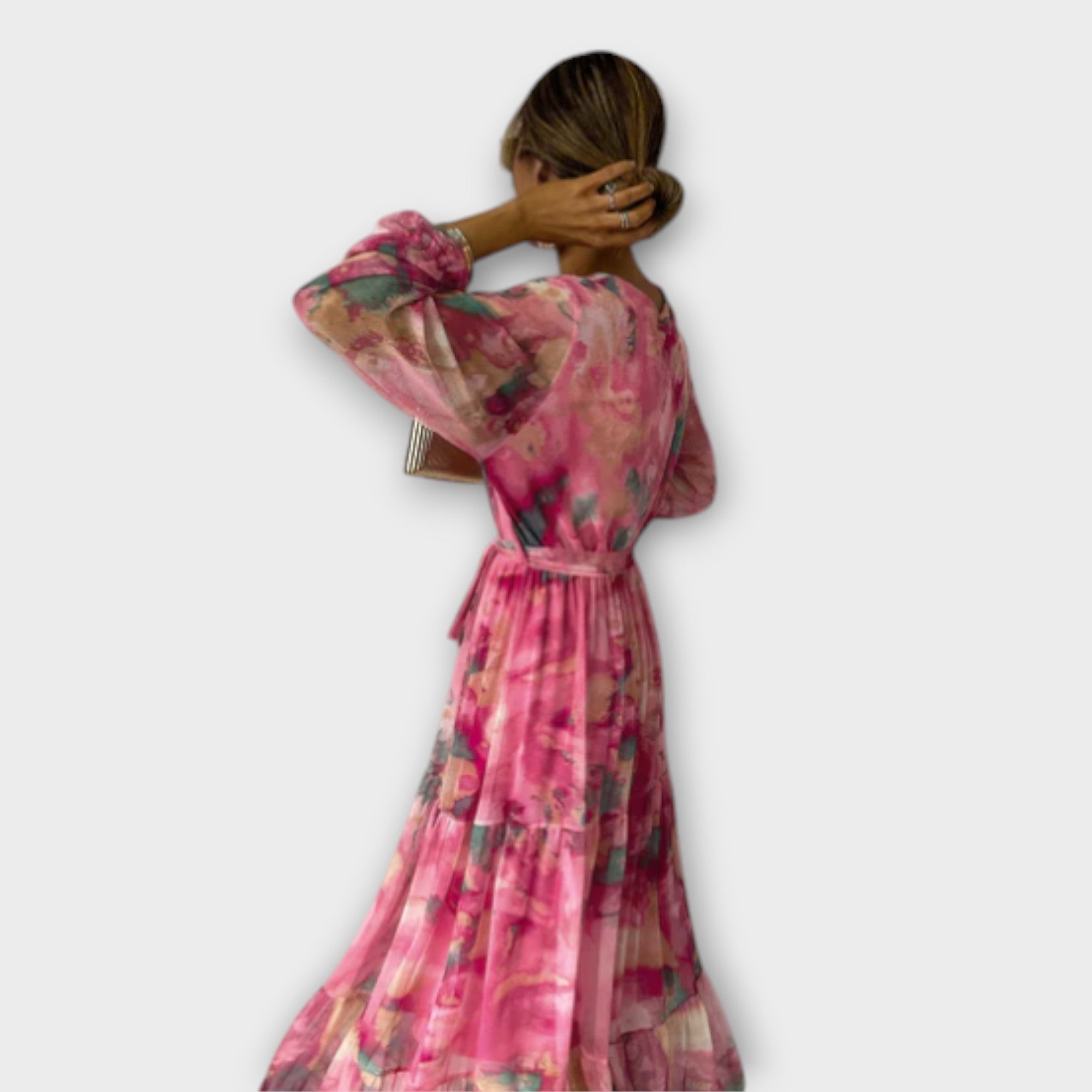 Evelyn | Aquarel-droom-maxidress