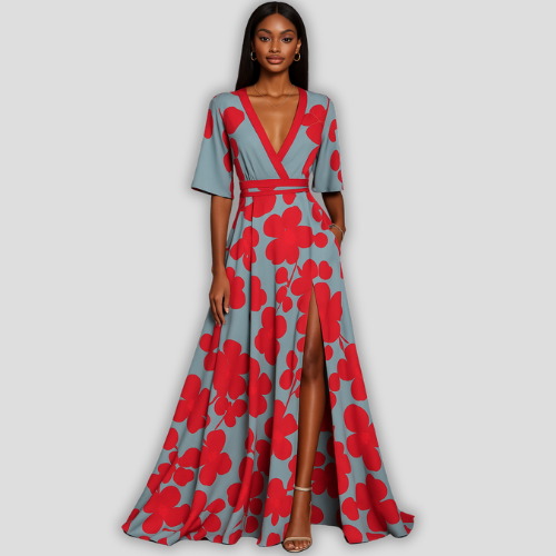 Marlena | Jurk met Elegante Mouwen