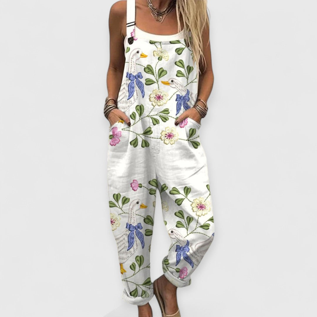 Jane | Bloemen Jumpsuit
