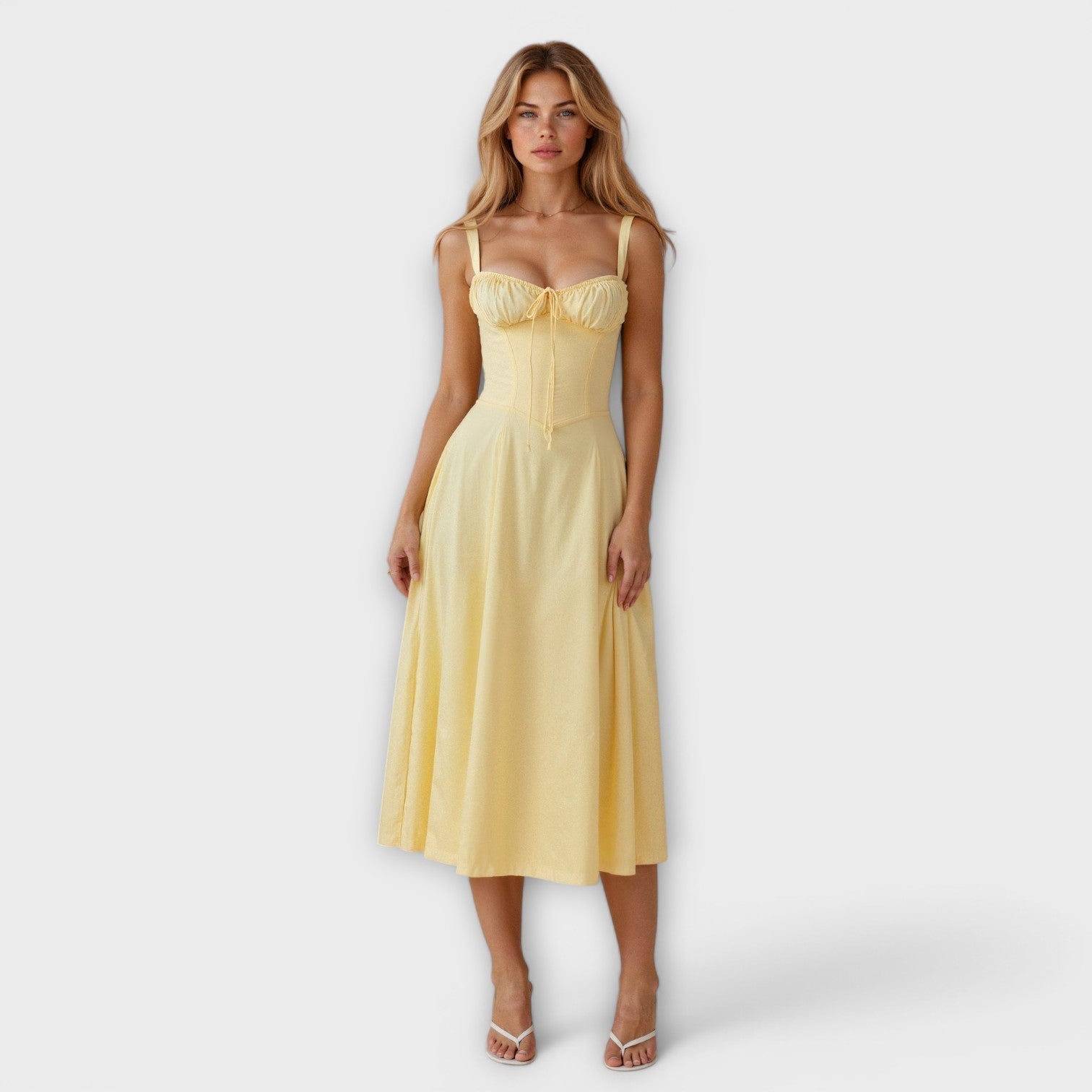 Kiana | Korset Midi-jurk