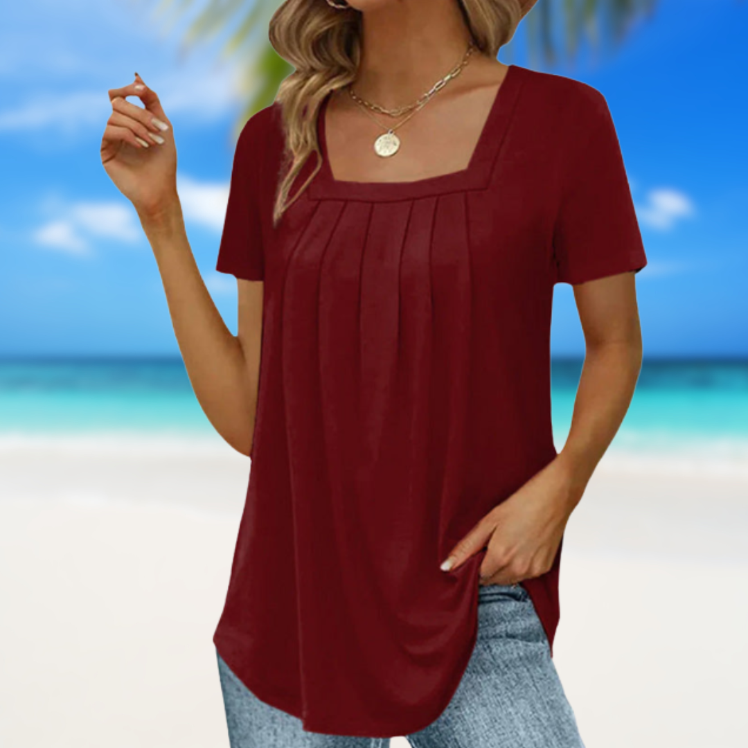 Anna – Zomerse blouse van ademende stof