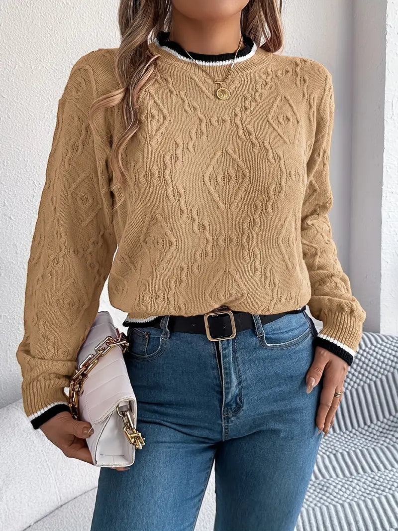 Verity - Elegante gestreepte trui