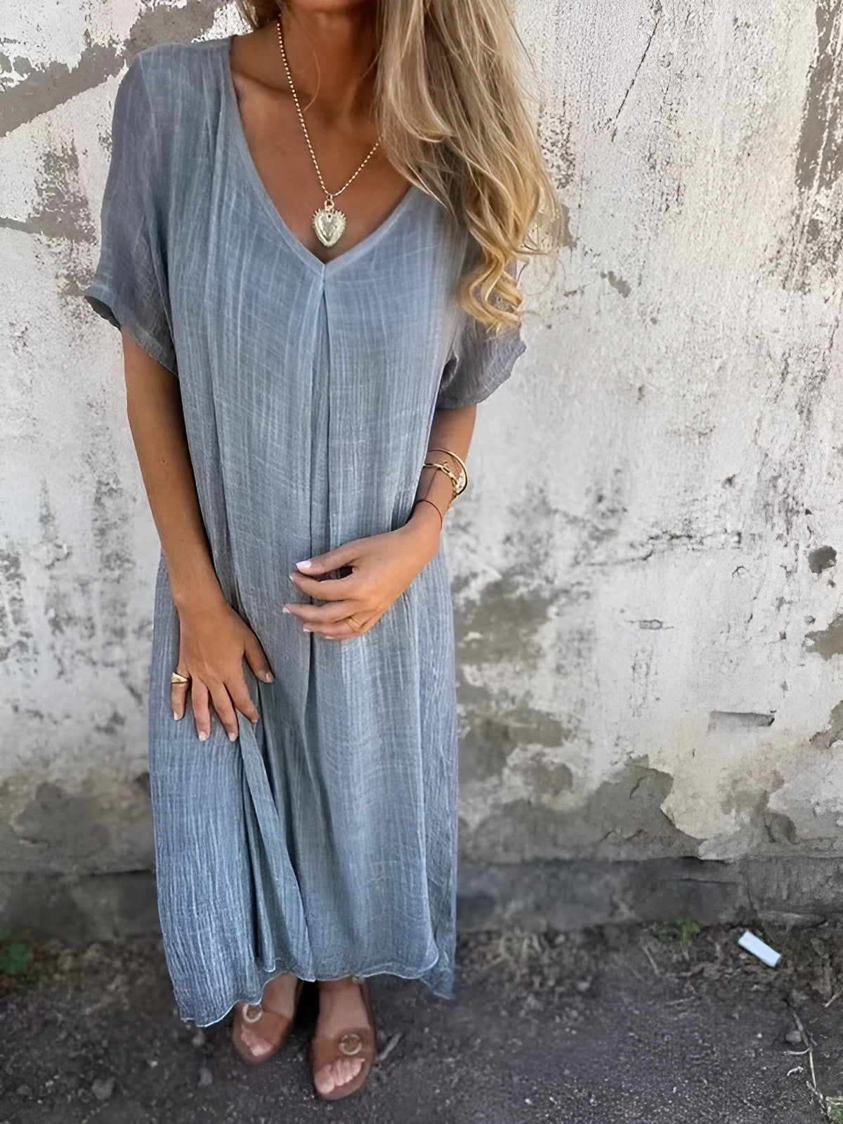 Nelly™ | Comfortabele jurk met V-hals