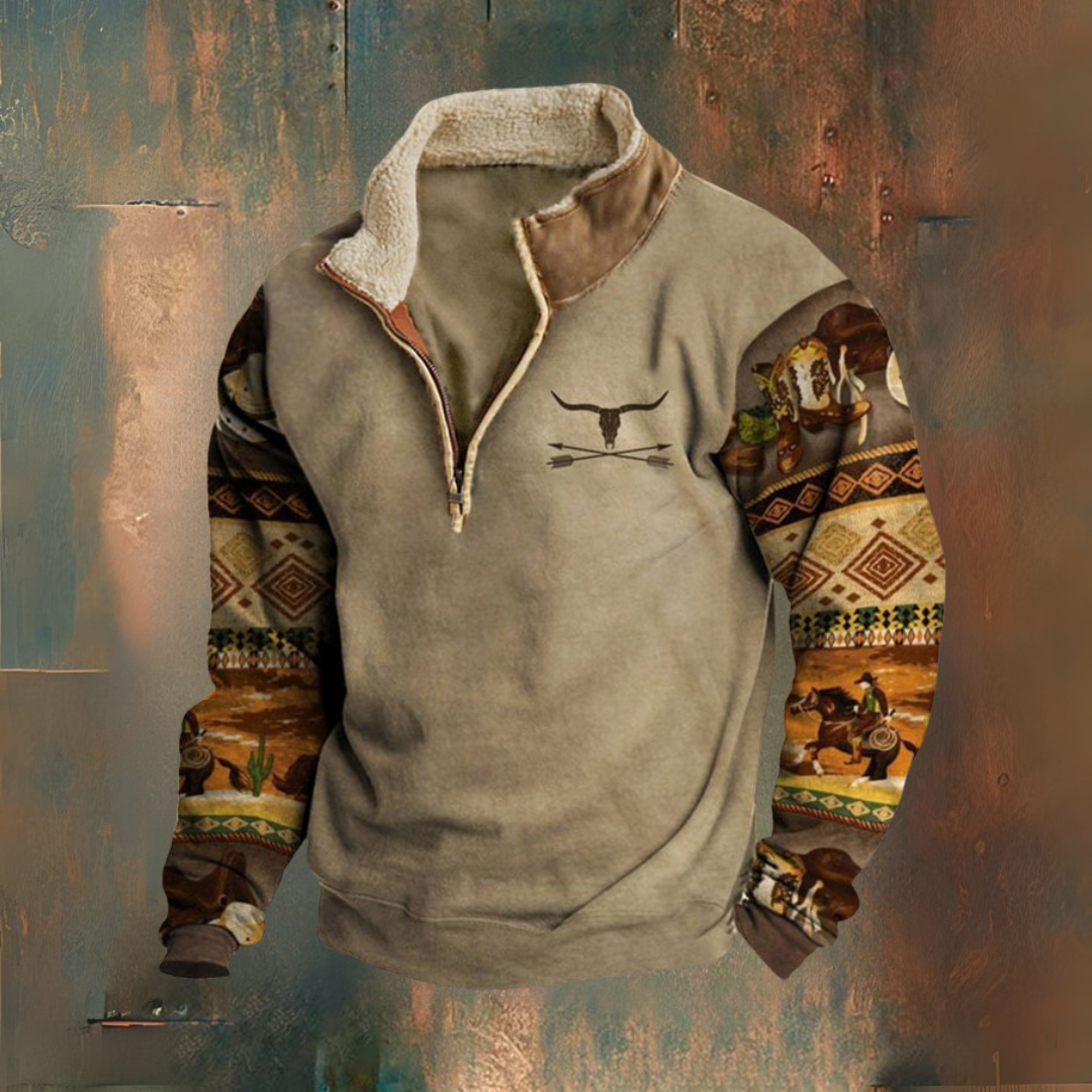 Sven™ – Herfst-/Wintertrui met halve rits