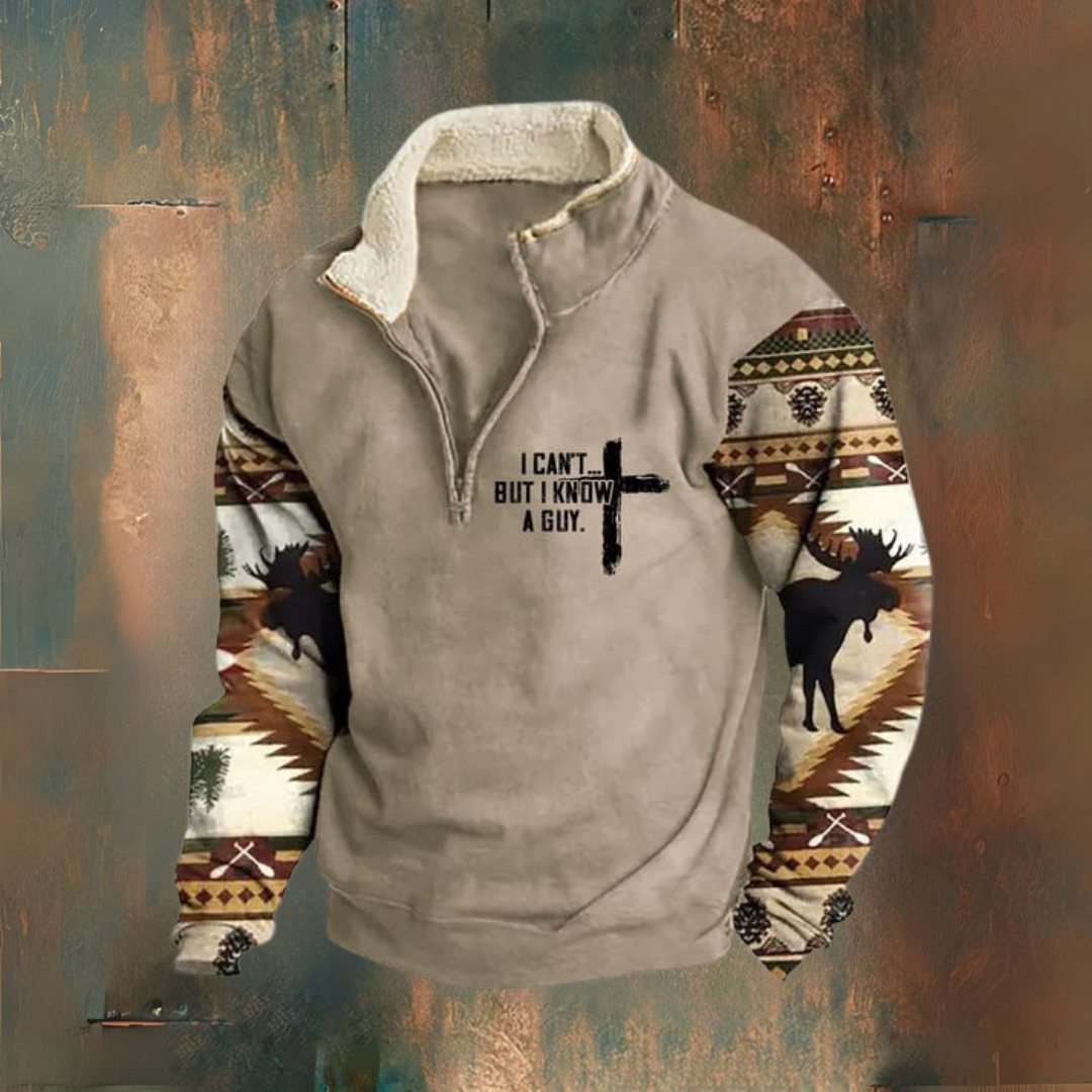 Sven™ – Herfst-/Wintertrui met halve rits