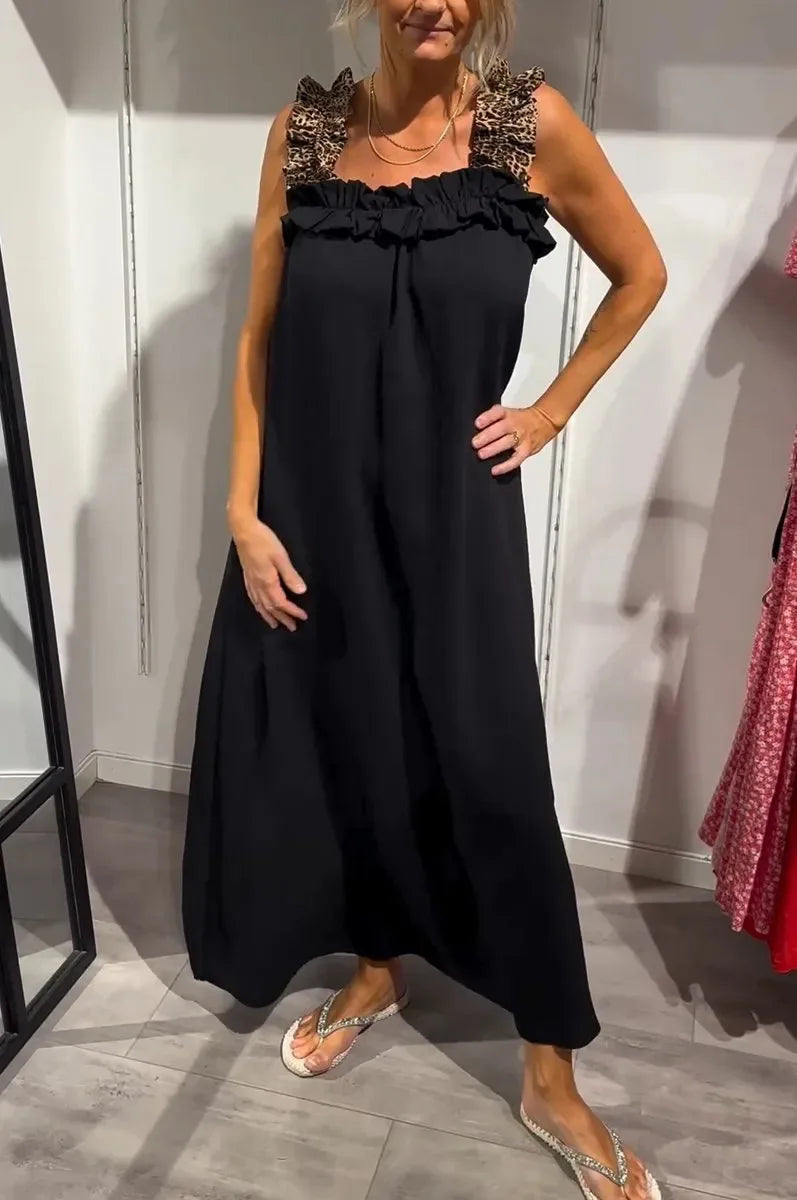 Helène™ – Elegante jurk met een gedurfde luipaardprint