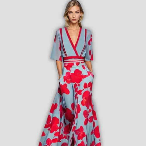 Marlena | Jurk met Elegante Mouwen