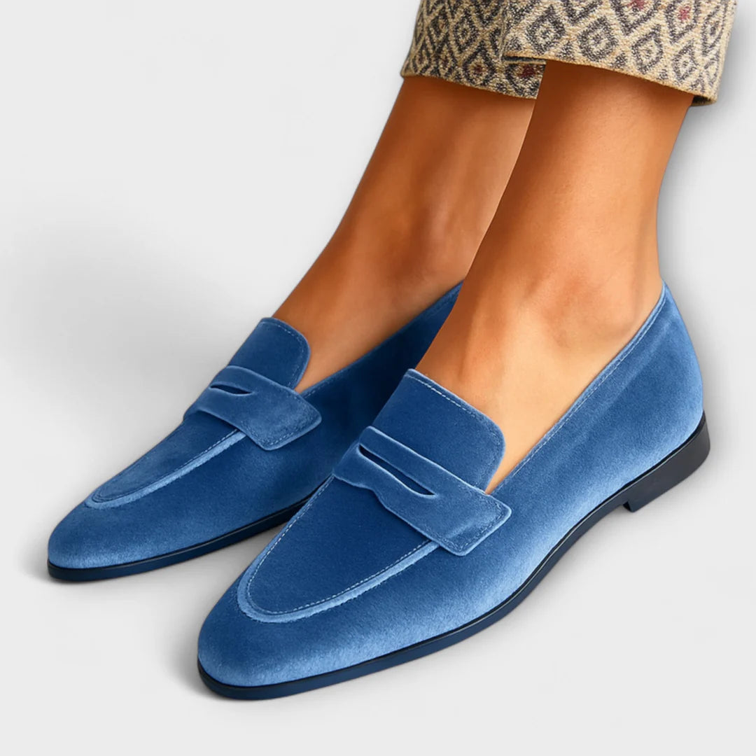 Jane | Zachte fluwelen loafers