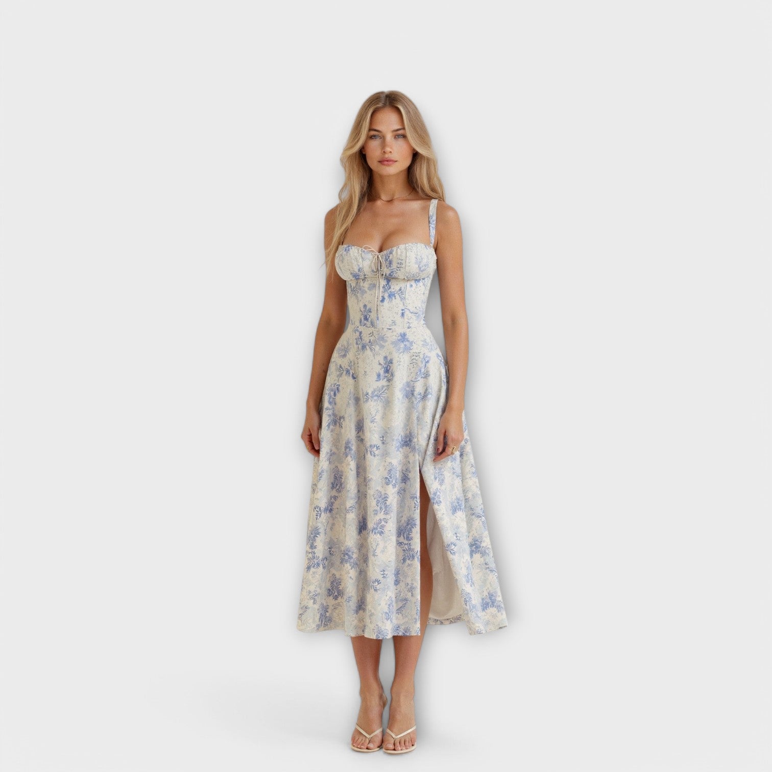 Kiana | Korset Midi-jurk