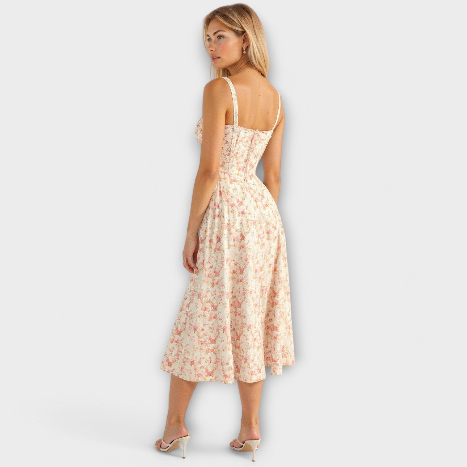 Kiana | Korset Midi-jurk